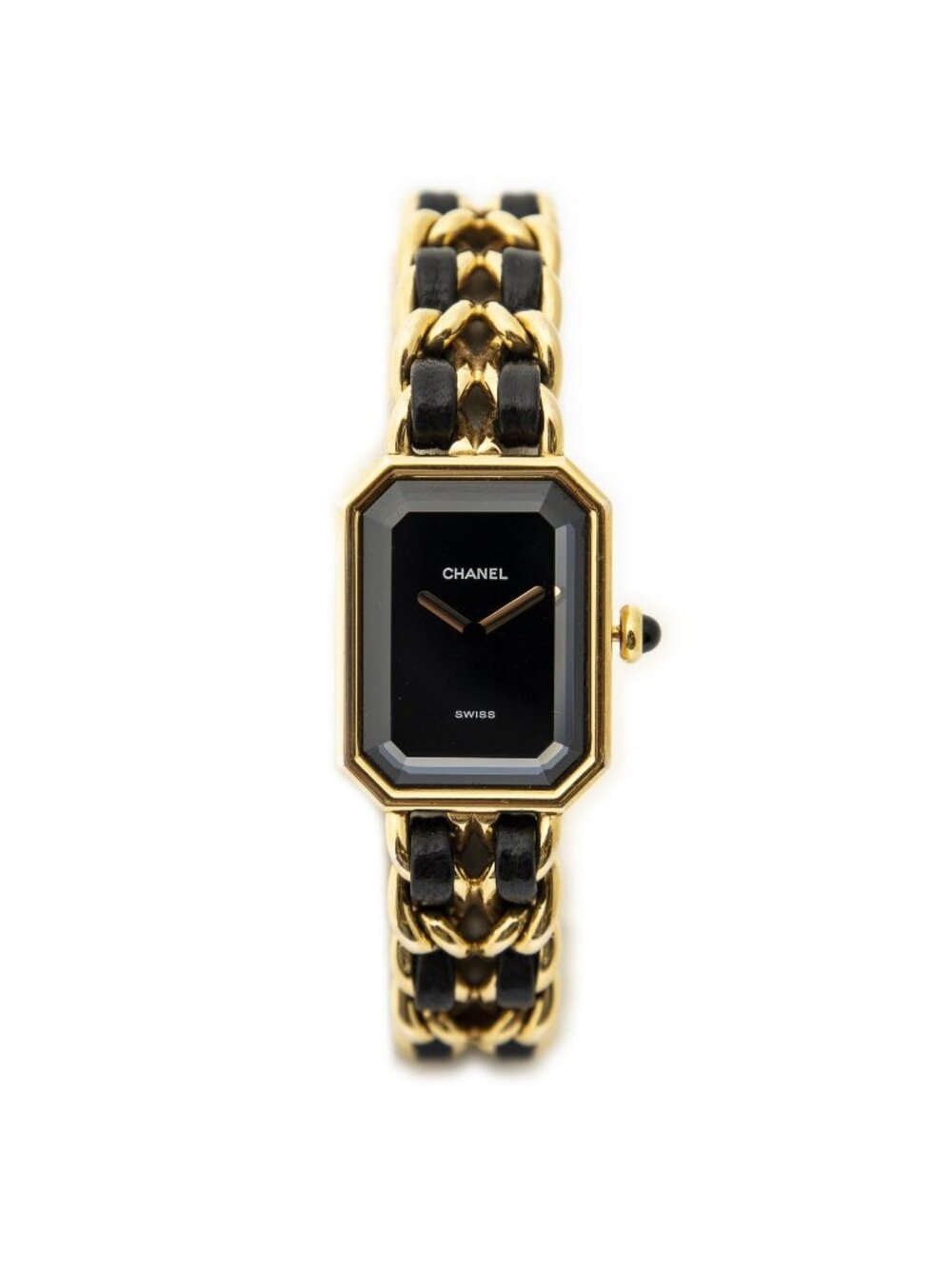 Chanel Premier Black Gold Plated Watch Bracelet